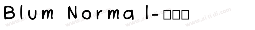 Blum Normal字体转换